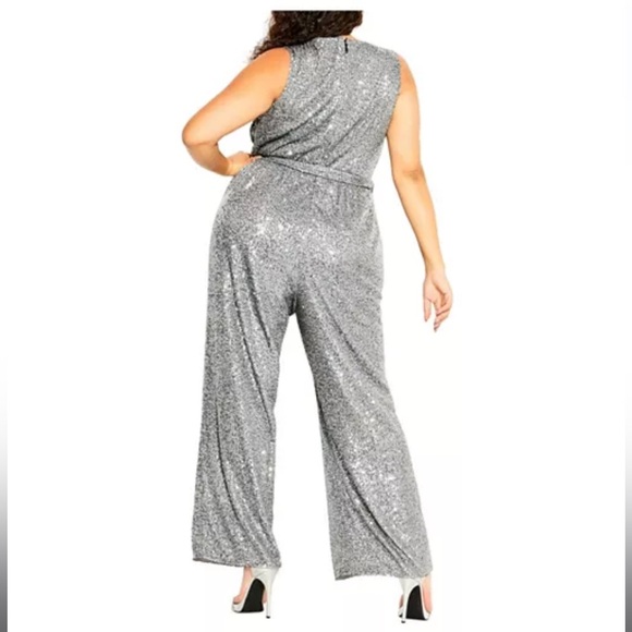 City Chic 16 Dazzling Jumpsuit - Picture 2 of 4